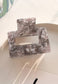 Marble Effect Multicolor Claw Clip