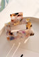 Marble Effect Multicolor Claw Clip