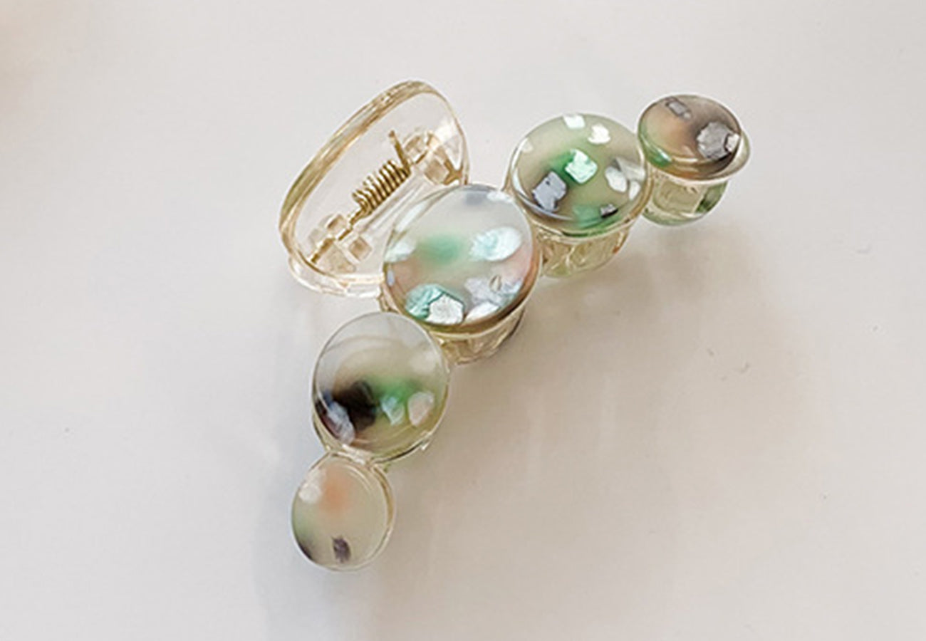 Speckle Detail Circle Hair Claw