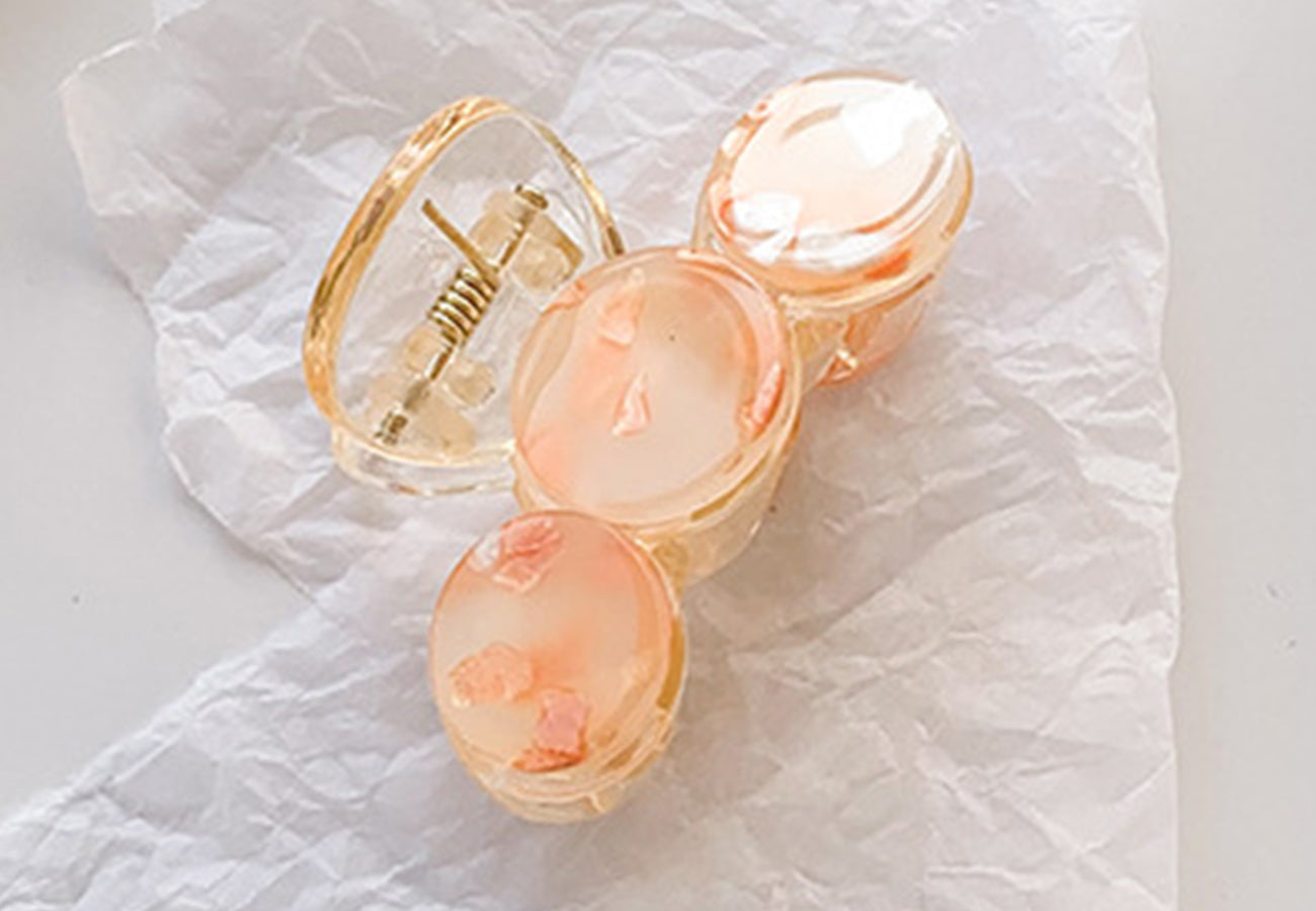 Multicolor Speckle Circle Hair Claw