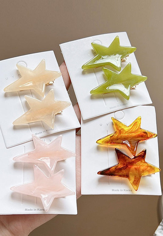 Irregular Star Hair Clip Set