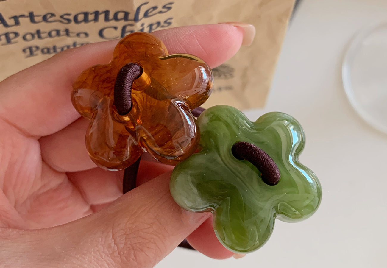 Mixed Shape Translucent Hair Ties