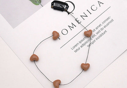Heart Detail Hair Extension Hair Clip