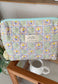 Multicolor Printed Quilt Pouch