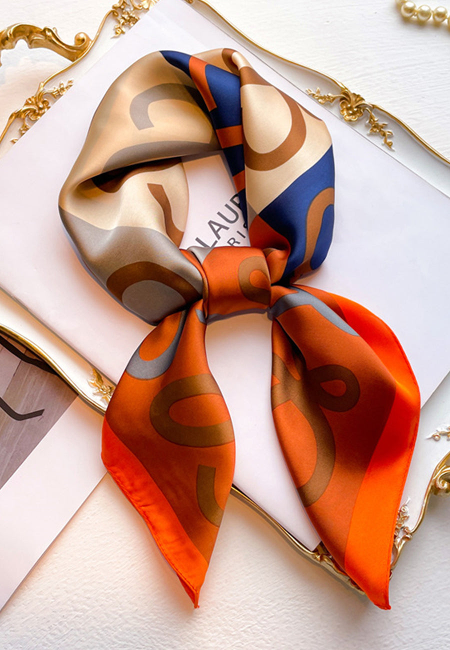 Multicolor Geometric Print Bandana