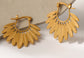 Asymmetrical Leaf Detail Earrings