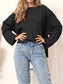 Knit Patch Pocket Sweater Oversized