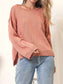 Knit Patch Pocket Sweater Oversized