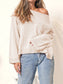 Knit Patch Pocket Sweater Oversized