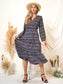 Ruffle Long Sleeve Boho Maxi Dress