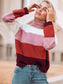 Color Blocked Cozy Sweater