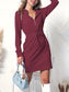 Quarter Zip Long Sleeve Hoodie Dress