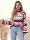 Cut Out Knitted Boho Sweater