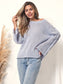 Long Bell Sleeve Knit Sweater