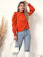 Solid Gigot Sleeve Blouse