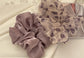 Mauve Ruched Scrunchie