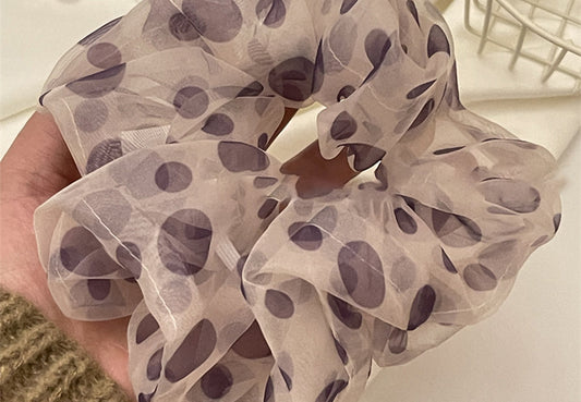 Mauve Ruched Scrunchie