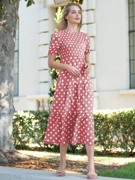 Tie Back Polka Dot Dress