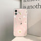 Pink Flowers Clear Phone Case