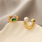 Double Layer Twist Braid 18K Gold Plated Brass Ear Cuff