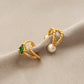 Double Layer Twist Braid 18K Gold Plated Brass Ear Cuff