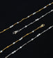 Pearl Stitching Design Titanium Steel Necklace