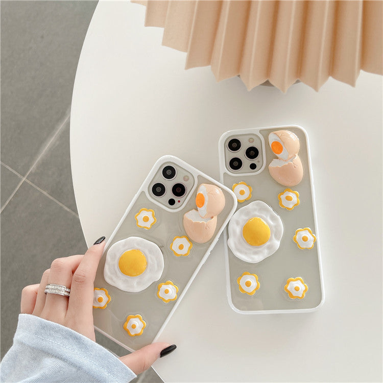 3D Eggs Clear Phone Case