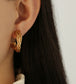 Bird Nest C-Shape Earrings