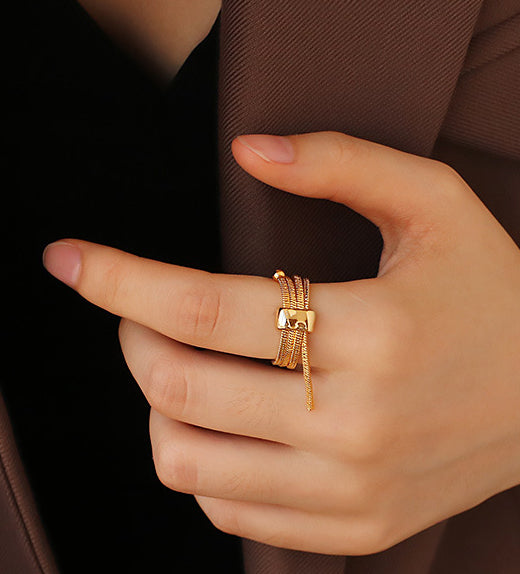 Rope Twist Gold Ring