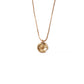 Eight Pointed Star Gold Coin Charm Necklace