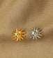 Sun Face Ear Studs