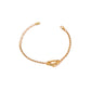 Buckle Twist Chain Gold Bracelet