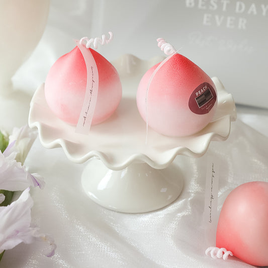 Pink Peach Decorative Candle