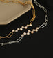 Rose Pearls Chain Necklace