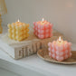 Heart Bubbles Cube Candle