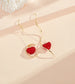 Asymmetrical Romantic Heart Earrings