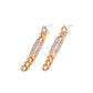 Thick Chain Crystal Embellished Dangle Earrings