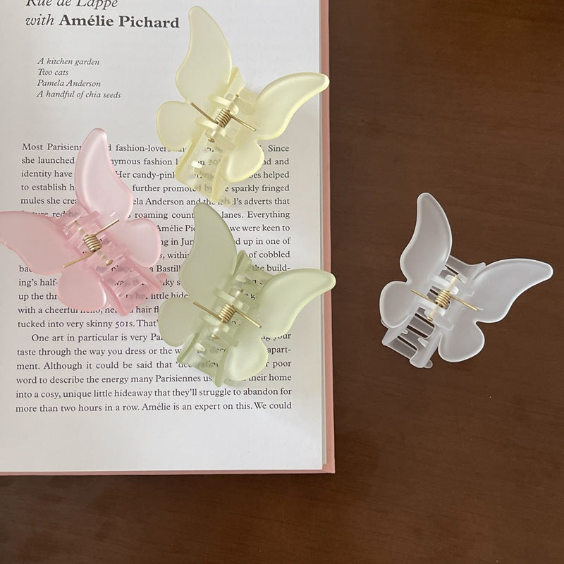 Mini Matte Pastel Butterfly Clip