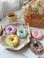 Rainbow Sprinkles Donuts Decorative Candle