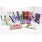 Painted PVC Zip Pouch Coin and Key Pouch with Strap Cash Bag Small Purse Wallets