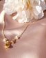 Gold Rose with Pearl Necklace
