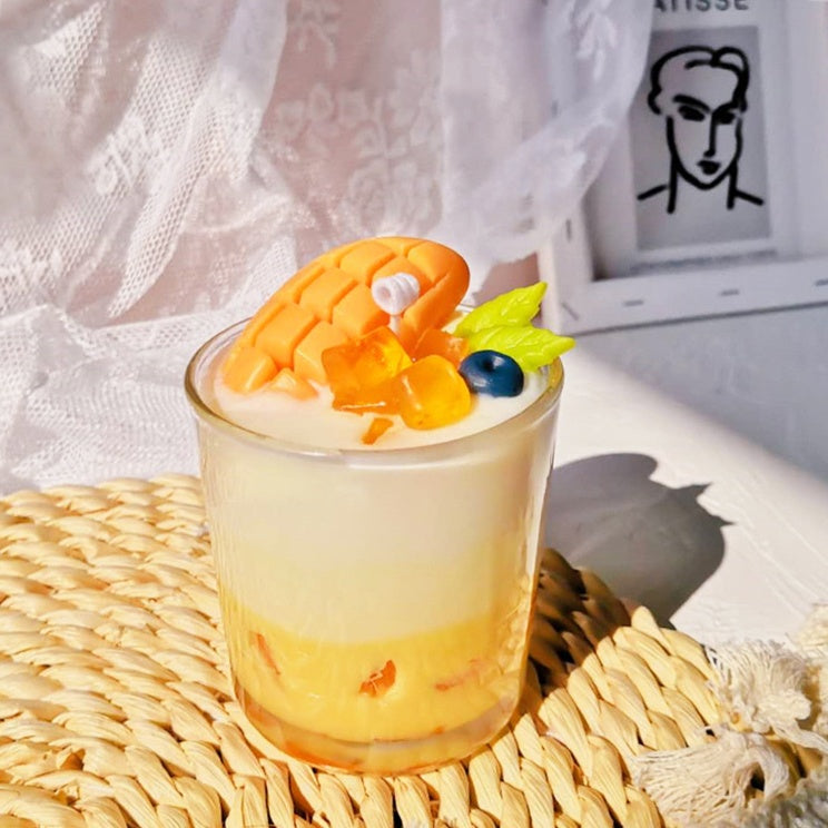 Mango Summer Drink Decorative Candle